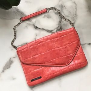 Nine West  Telly clutch coral color
